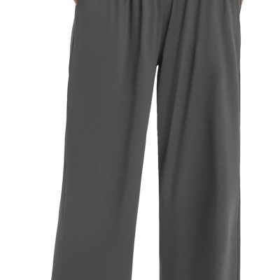 Wide Leg Yoga Pants for Women Casual Loose Cozy Sweatpants High Waisted Lounge Pajama Flowy Pants With Pockets