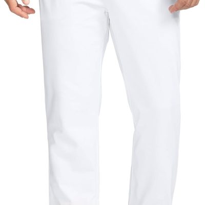 Men's Fleece Lined Pants 30"/32"/34" Golf Work Dress Pants Casual Insulated Warm Winter Trousers with Pockets